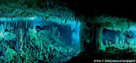 bahamas under water cave system